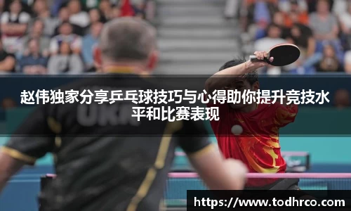 赵伟独家分享乒乓球技巧与心得助你提升竞技水平和比赛表现